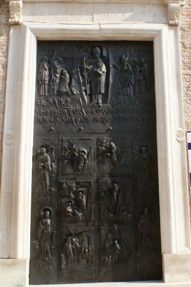 Chiesa di S.Flaviano a Basciano (Te): porte in bronzo