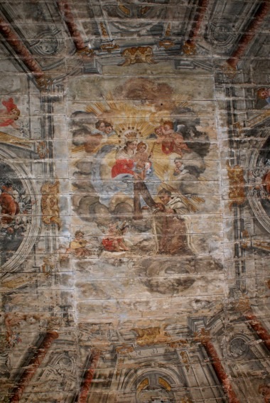 Chiesa dei SS. Mariano e Giacomo a Nocella di Campli: soffitto ligneo dipinto