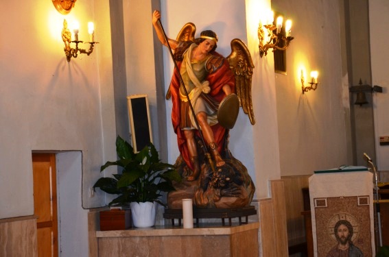 Chiesa di S.Pietro a Ripe di Civitella del Tronto (Te): la statua di S.Michele Arcangelo