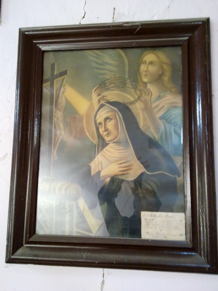 Chiesa di Santa Caterina a Villa Tassoni di Bellante: il dipinto di S.Rita da Cascia trafugato
